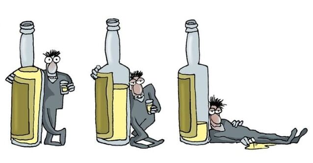 vyrų alkoholizmo stadijos