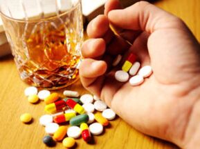 antibiotikų ir alkoholio derinys